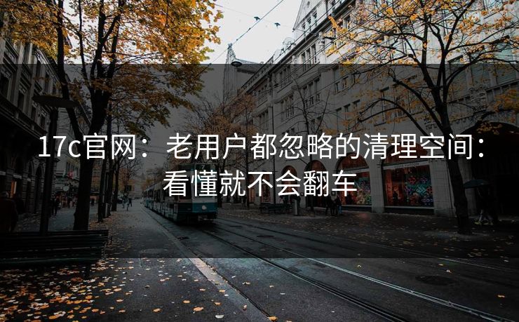 17c官网：老用户都忽略的清理空间：看懂就不会翻车